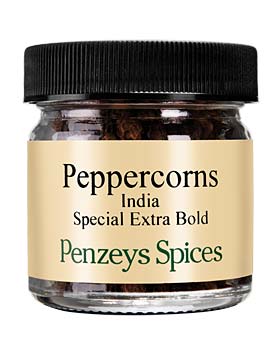 Whole Special Extra Bold Indian Black Peppercorns