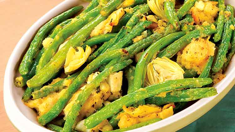 Italian Herb Green Bean and Artichoke Dressing